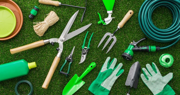 herramientas de jardinería